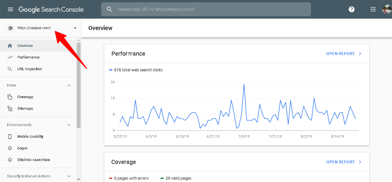 How To Add Your Website To Google Search Console Seopoz Official Blog How To Add Your Website To Google Search Console Seopoz Official Blog